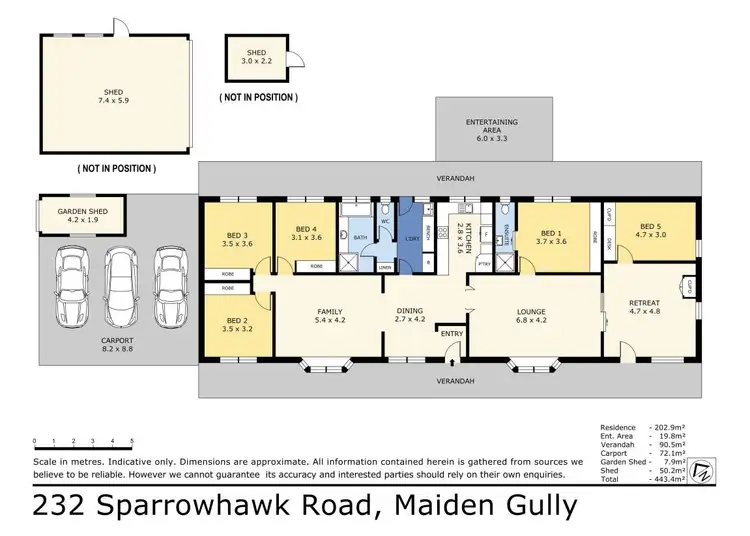 Floorplan of Homely house listing, 232 Sparrowhawk Road, Maiden Gully VIC 3551