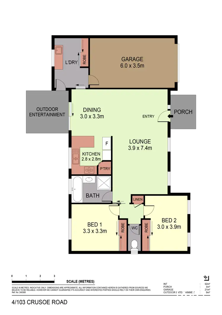 Floorplan of Homely unit listing, 4/103 Crusoe Road, Kangaroo Flat VIC 3555