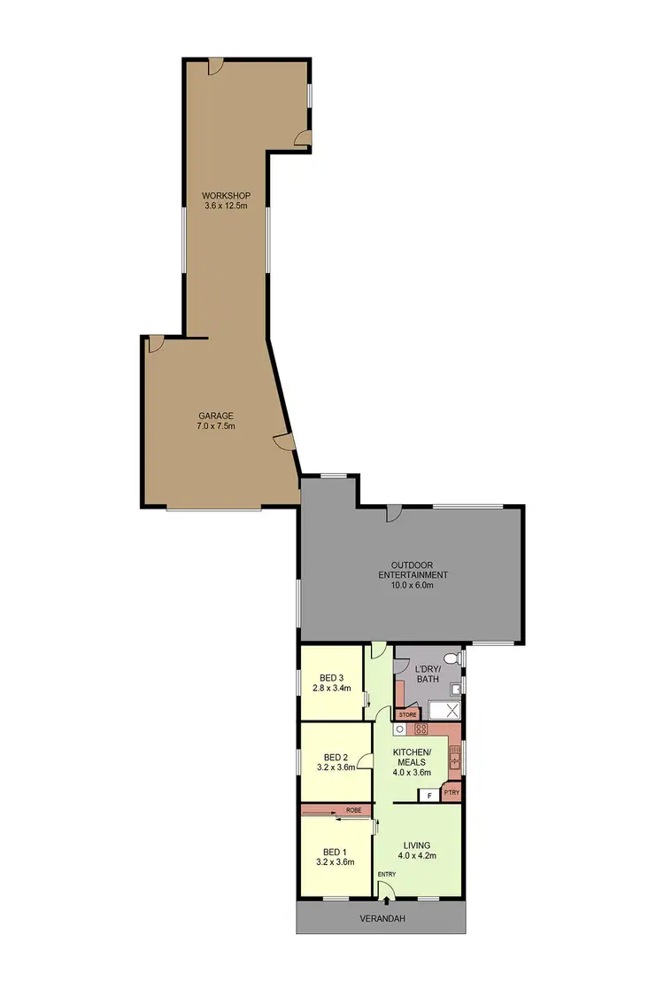 Floorplan of Homely house listing, 19 Howard Street, Epsom VIC 3551