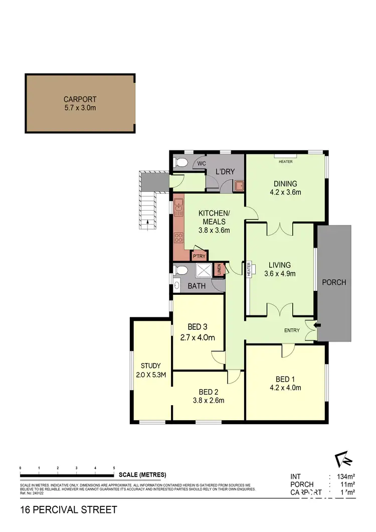 Floorplan of Homely house listing, 16 Percival Street, Quarry Hill VIC 3550