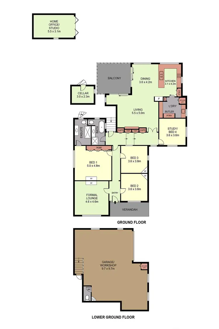 Floorplan of Homely house listing, 16 Bancroft Street, Bendigo VIC 3550
