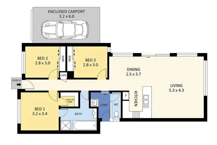Floorplan of Homely house listing, 23 Lloyd Street, East Bendigo VIC 3550