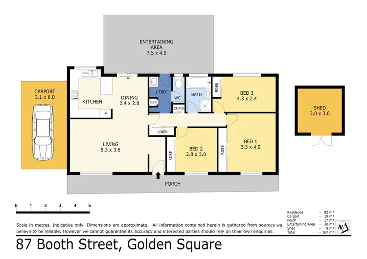 Floorplan of Homely house listing, 87 Booth Street, Golden Square VIC 3555