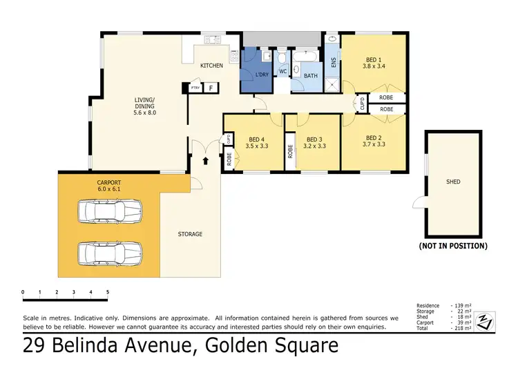 Floorplan of Homely house listing, 29 Belinda Avenue, Golden Square VIC 3555