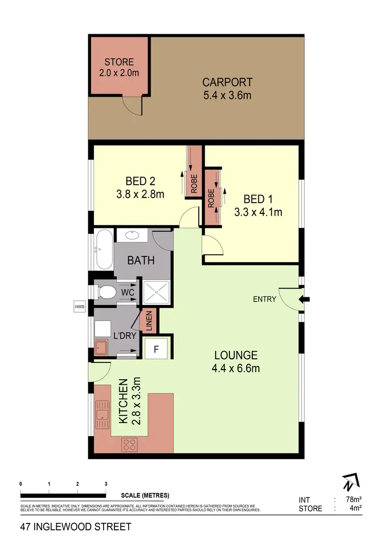 Floorplan of Homely unit listing, 1-4/47 Inglewood Street, Golden Square VIC 3555