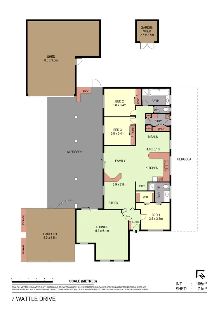 Floorplan of Homely house listing, 7 Wattle Drive, Spring Gully VIC 3550