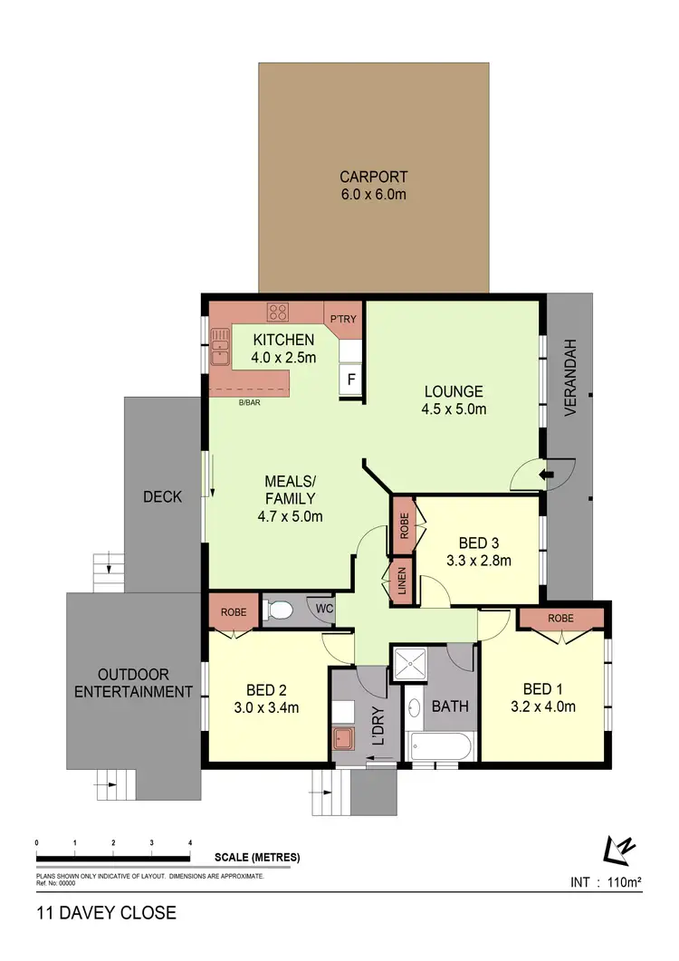 Floorplan of Homely house listing, 11 Davey Close, Flora Hill VIC 3550