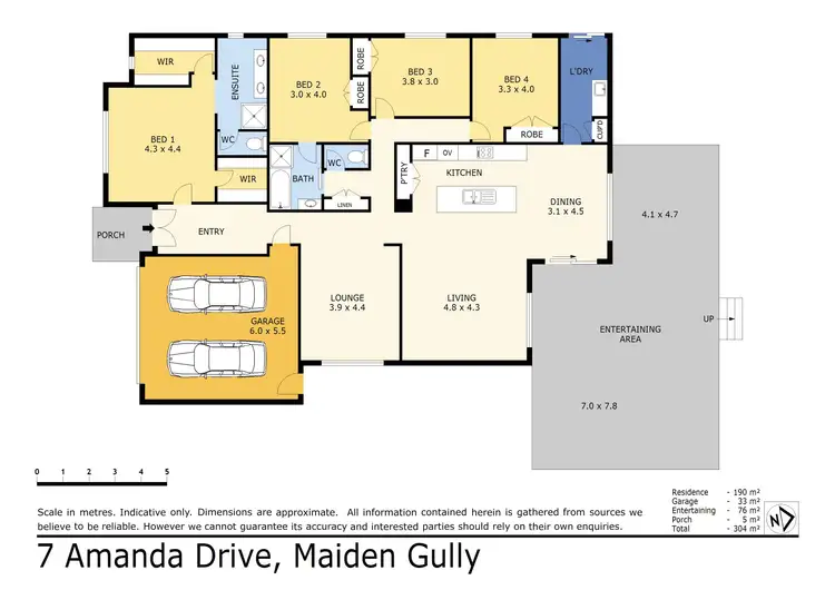 Floorplan of Homely house listing, 7 Amanda Drive, Maiden Gully VIC 3551