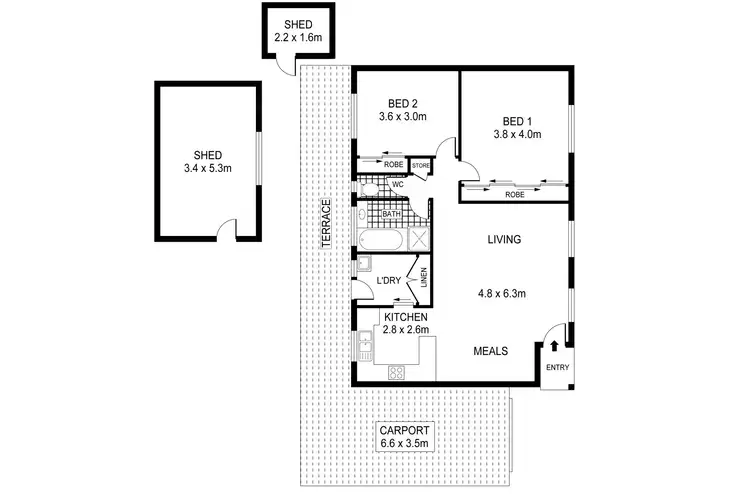 Floorplan of Homely house listing, 91 Jobs Gully Road, Eaglehawk VIC 3556