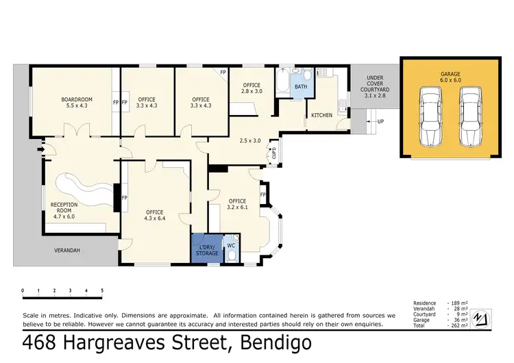 Floorplan of Homely house listing, 468 Hargreaves Street, Bendigo VIC 3550