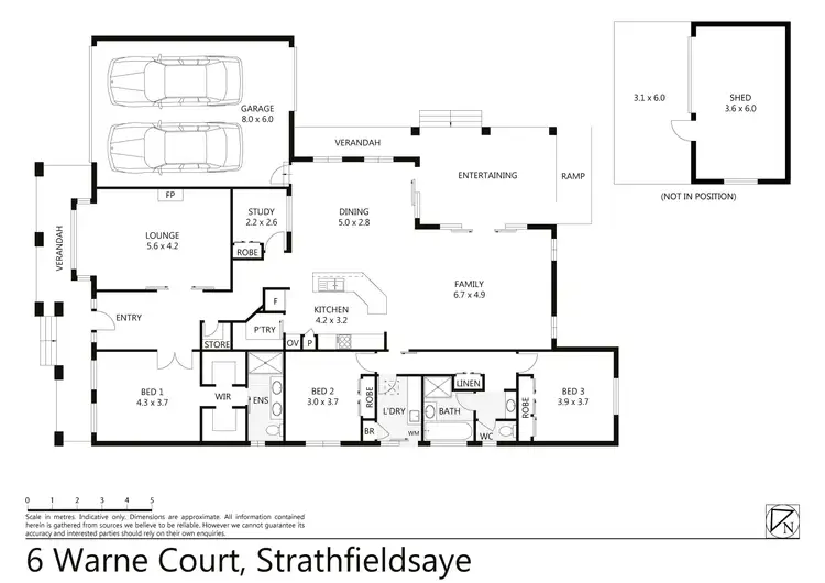 Floorplan of Homely house listing, 6 Warne Court, Strathfieldsaye VIC 3551