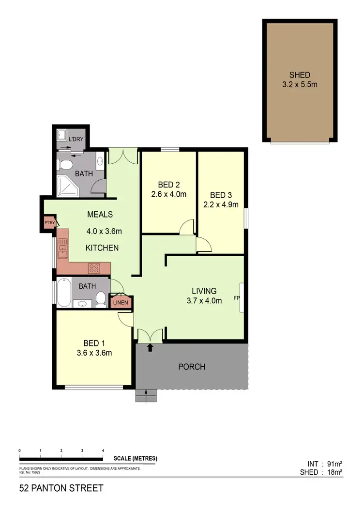Floorplan of Homely house listing, 52 Panton Street, Golden Square VIC 3555