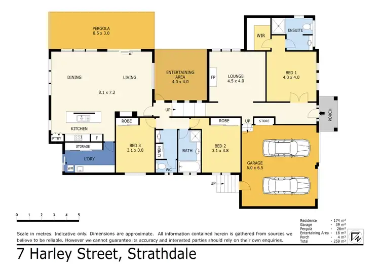 Floorplan of Homely house listing, 7 Harley Street, Strathdale VIC 3550