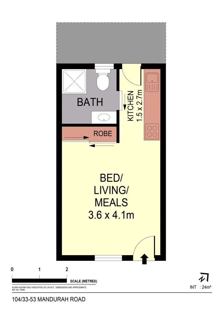 Floorplan of Homely unit listing, 104/33-53 Mandurang Road, Spring Gully VIC 3550
