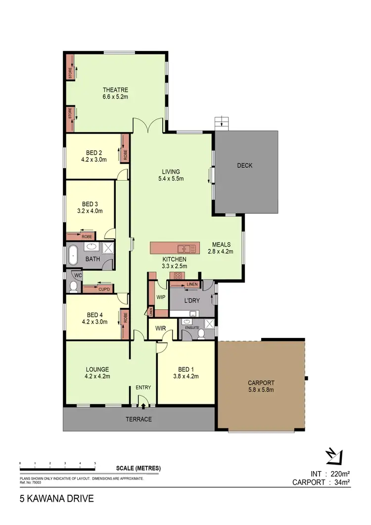 Floorplan of Homely house listing, 5 Kawana Drive, Maiden Gully VIC 3551
