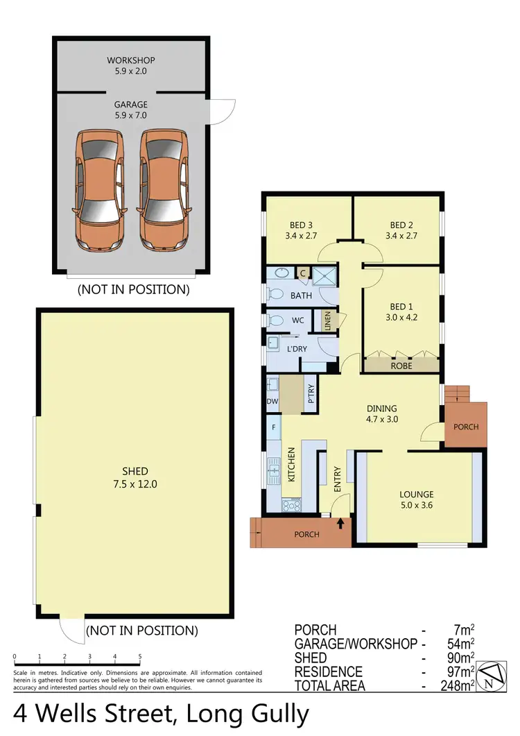 Floorplan of Homely house listing, 4 Wells Street, Long Gully VIC 3550
