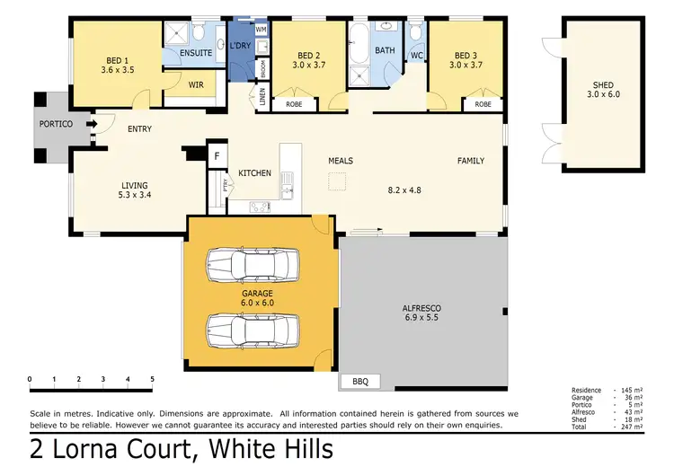 Floorplan of Homely house listing, 2 Lorna Court, White Hills VIC 3550