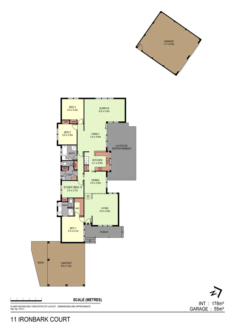 Floorplan of Homely house listing, 11 Ironbark Court, Kennington VIC 3550