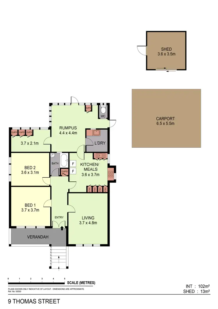 Floorplan of Homely house listing, 9 Thomas Street, Ironbark VIC 3550