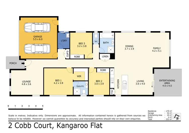 Floorplan of Homely house listing, 2 Cobb Court, Kangaroo Flat VIC 3555