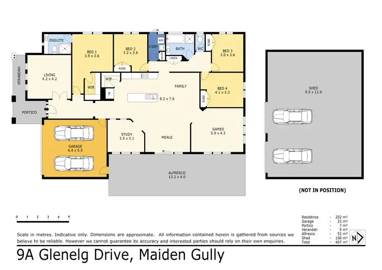 Floorplan of Homely house listing, 9A Glenelg Drive, Maiden Gully VIC 3551