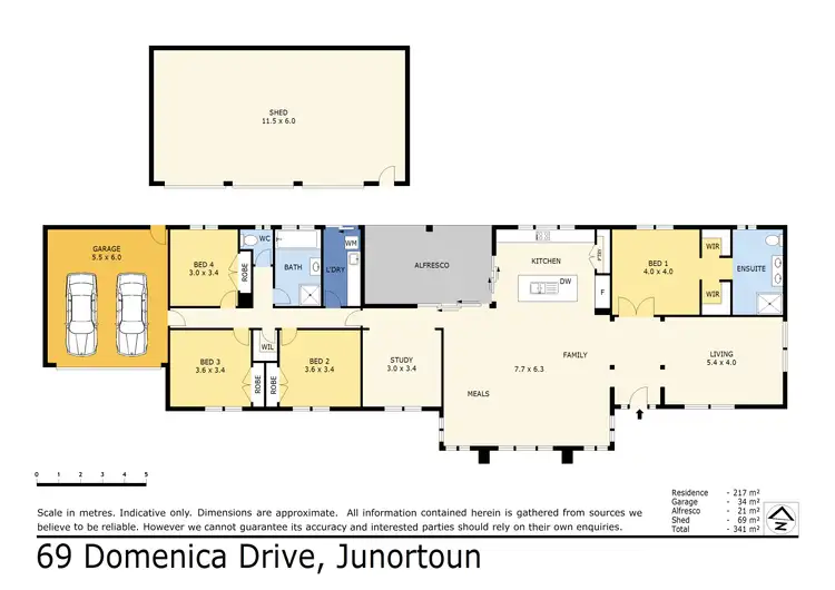 Floorplan of Homely house listing, 69 Domenica Drive, Junortoun VIC 3551