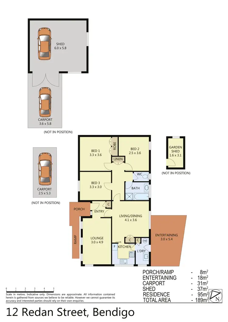 Floorplan of Homely house listing, 12 Redan Street, Bendigo VIC 3550