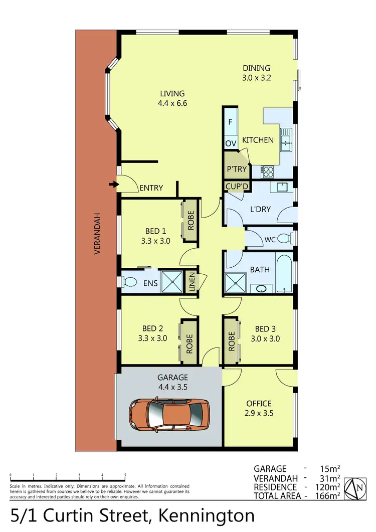 Floorplan of Homely unit listing, 5/1 Curtin Street, Kennington VIC 3550
