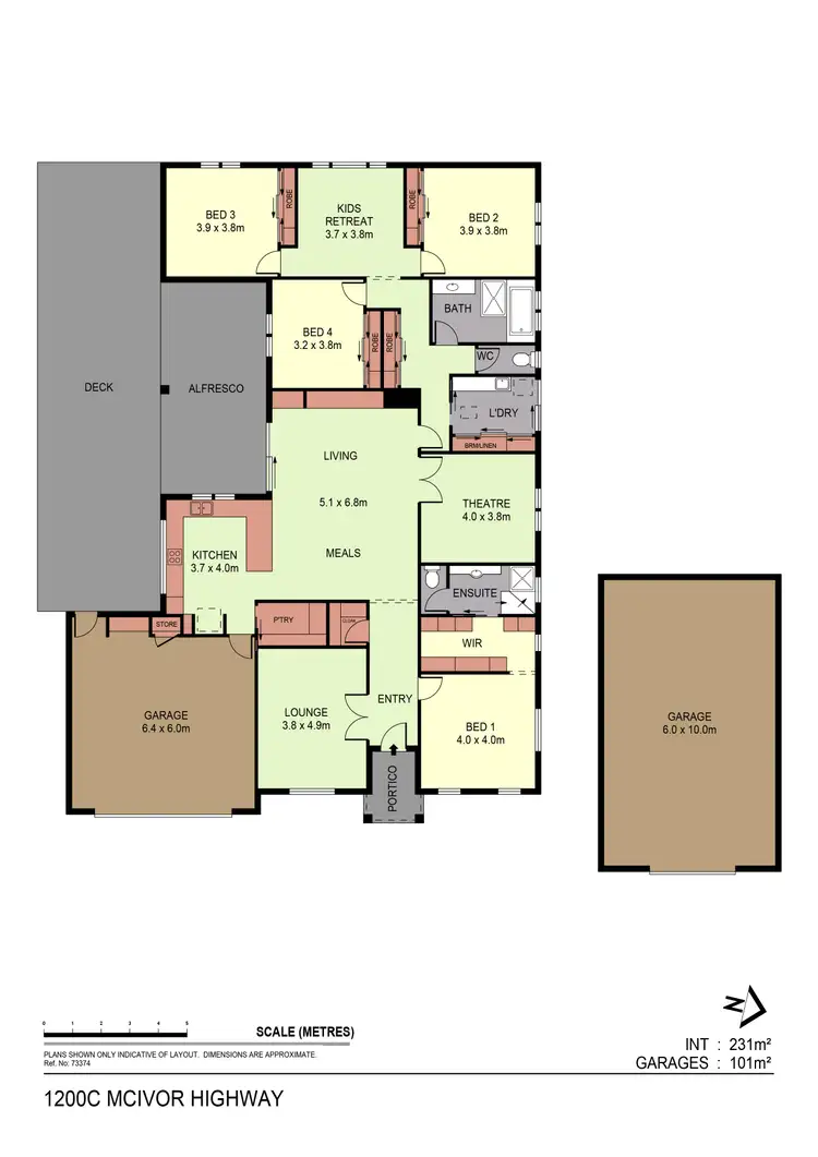 Floorplan of Homely house listing, 1200C McIvor Highway, Junortoun VIC 3551