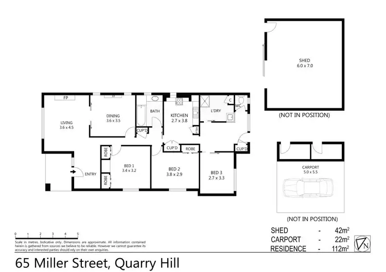 Floorplan of Homely house listing, 65 Miller Street, Quarry Hill VIC 3550