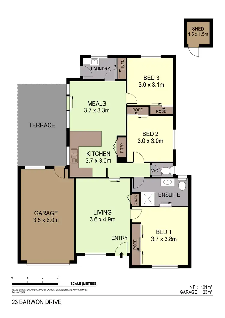 Floorplan of Homely house listing, 23 Barwon Drive, Kennington VIC 3550