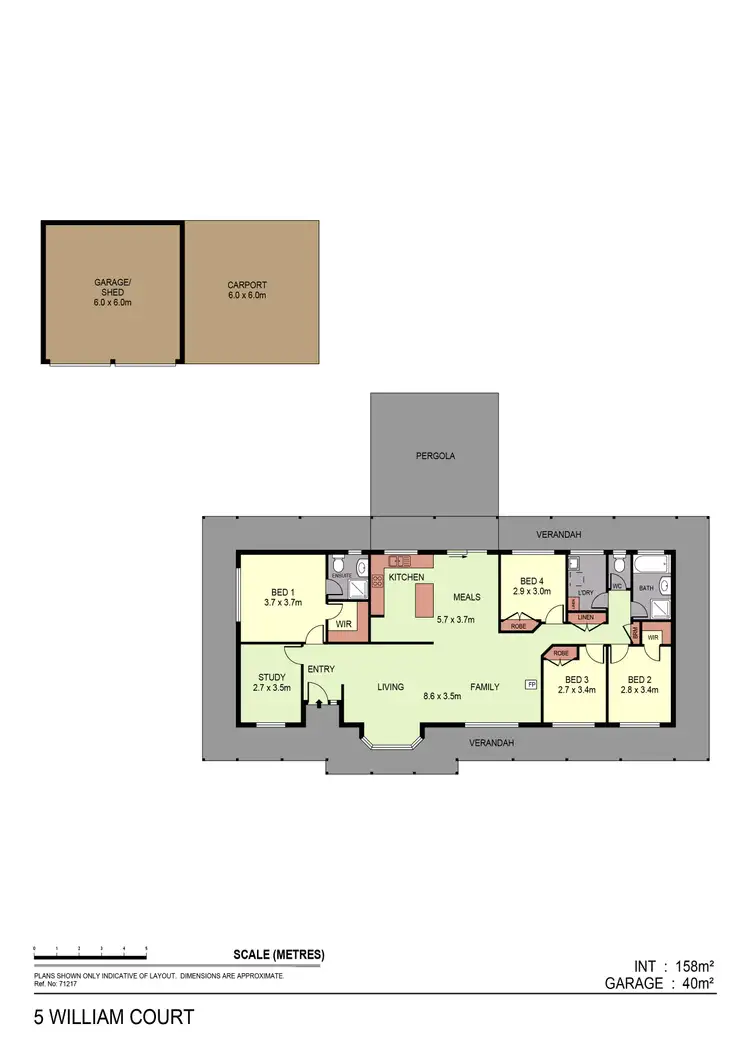 Floorplan of Homely house listing, 5 William Court, Junortoun VIC 3551