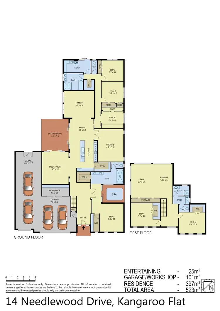 Floorplan of Homely house listing, 14 Needlewood Drive, Kangaroo Flat VIC 3555