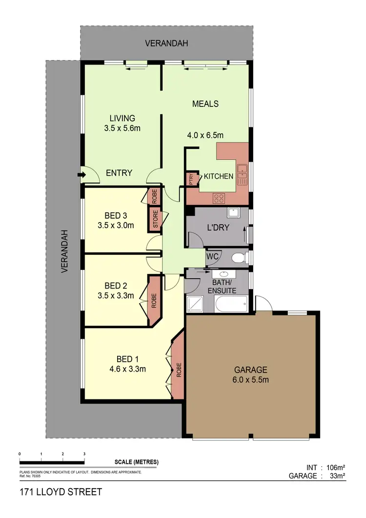 Floorplan of Homely house listing, 171 Lloyd Street, East Bendigo VIC 3550