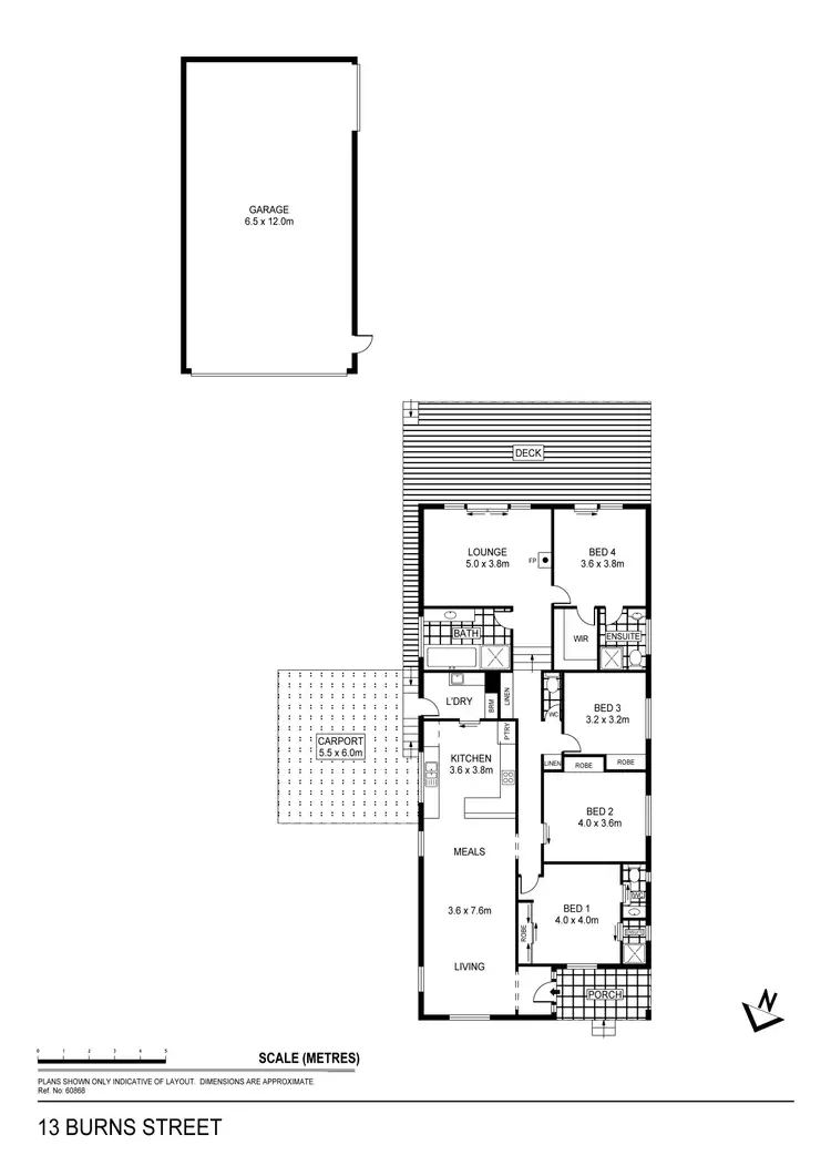 Floorplan of Homely house listing, 13 Burns Street, Spring Gully VIC 3550