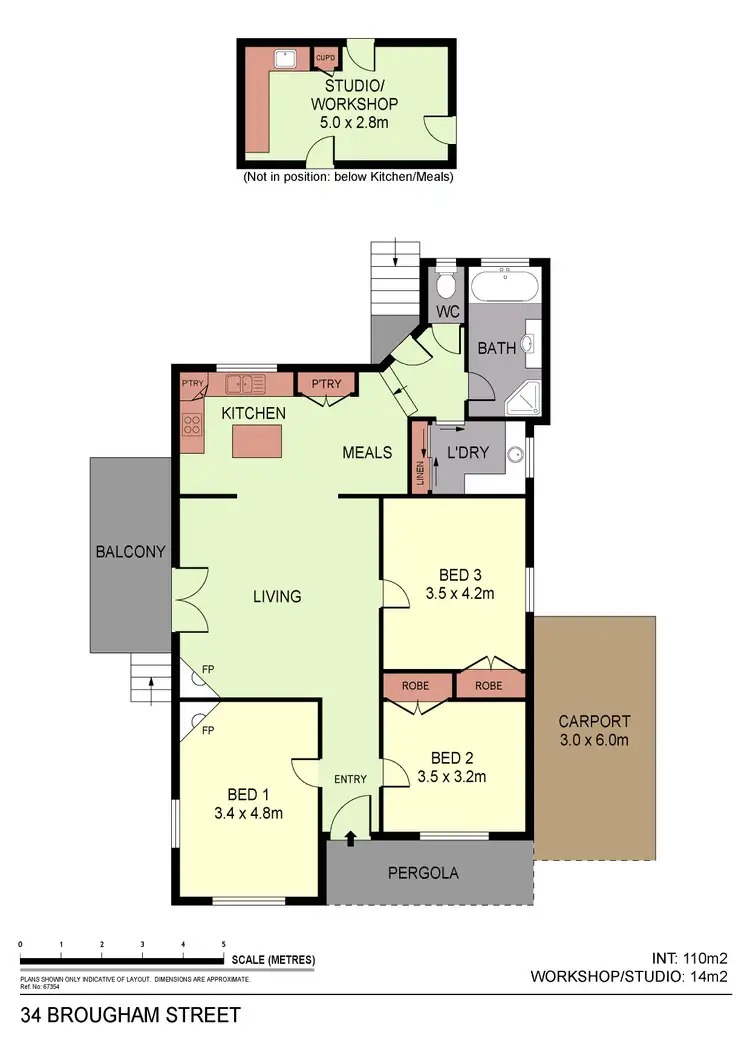Floorplan of Homely house listing, 34 Brougham Street, Bendigo VIC 3550