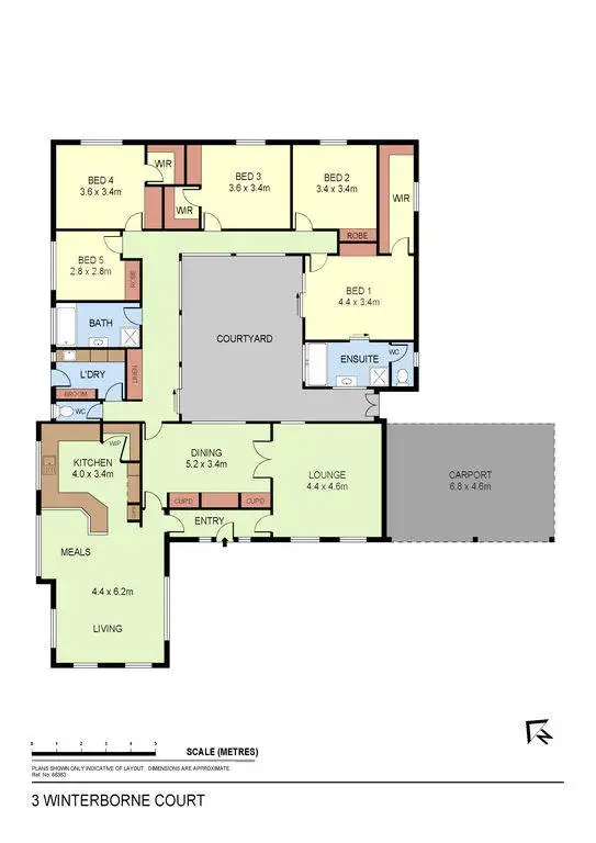 Floorplan of Homely house listing, 3 Winterborne Rise, Kennington VIC 3550