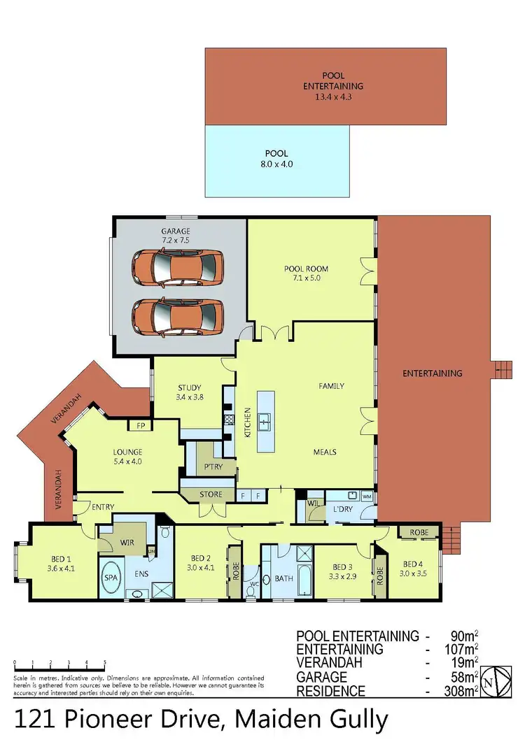 Floorplan of Homely house listing, 121 Pioneer Drive, Maiden Gully VIC 3551