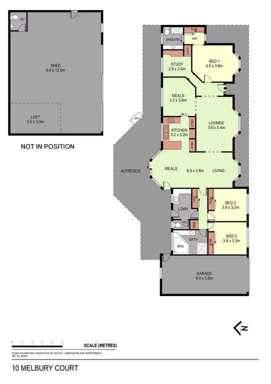 Floorplan of Homely house listing, 10 Melbury Court, Epsom VIC 3551
