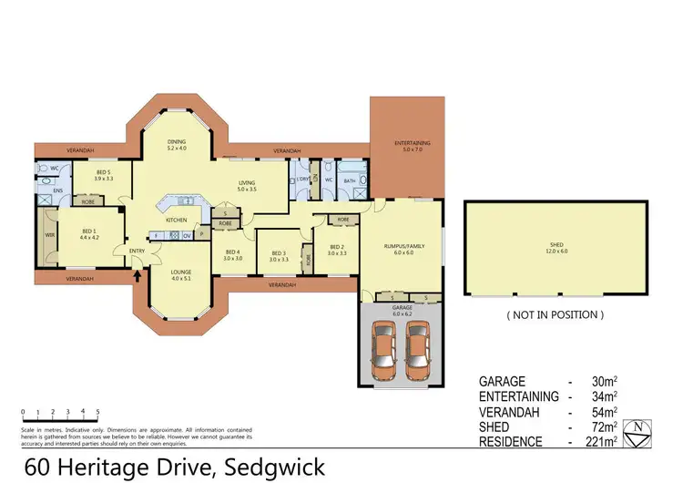 Floorplan of Homely rural property listing, 60 Heritage Drive, Sedgwick VIC 3551
