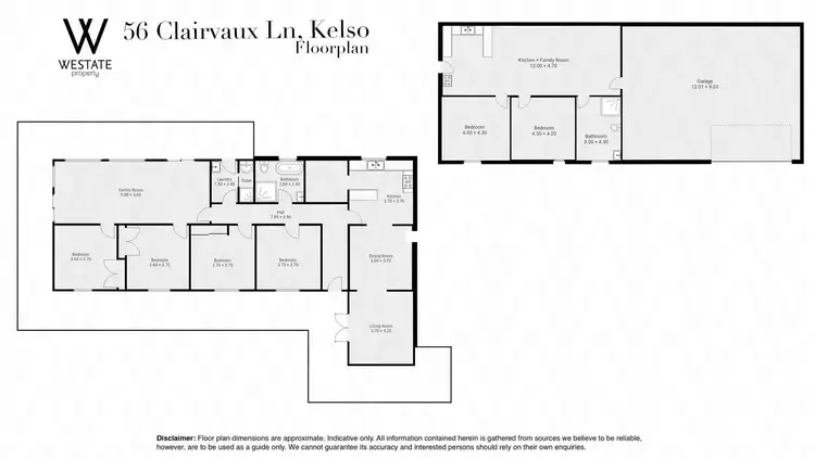 Floorplan of Homely rural property listing, 56 Clairvaux Lane, Kelso NSW 2795