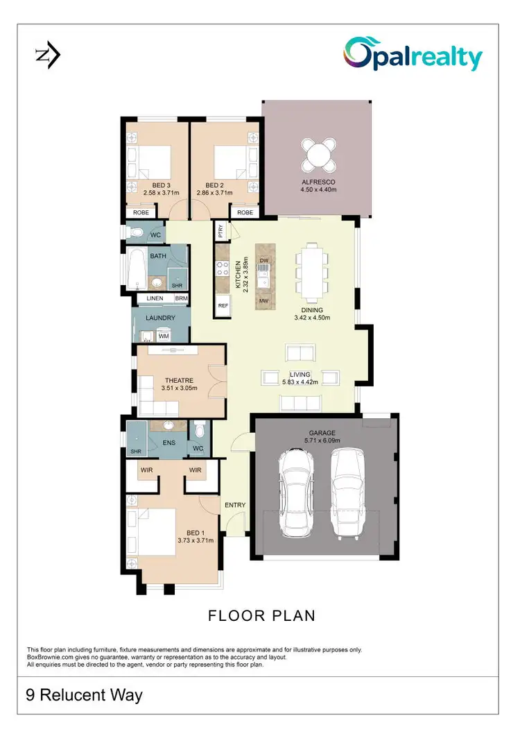 Floorplan of Homely house listing, 9 Relucent Way, Baldivis WA 6171