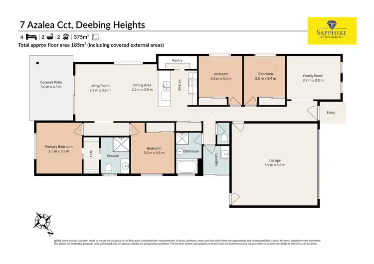 Floorplan of Homely house listing, 7 Azalea Circuit, Deebing Heights QLD 4306