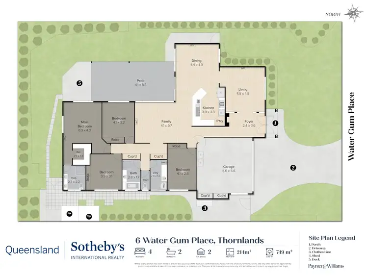 Floorplan of Homely house listing, 6 Water Gum Place, Thornlands QLD 4164