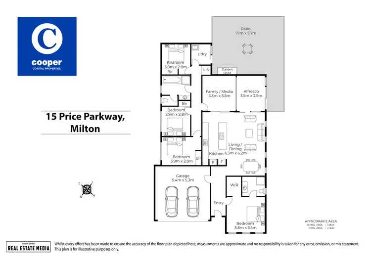 Floorplan of Homely house listing, 15 Price Parkway, Milton NSW 2538