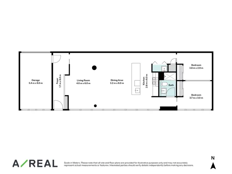 Floorplan of Homely apartment listing, 168 Lorimer Street, Docklands VIC 3008