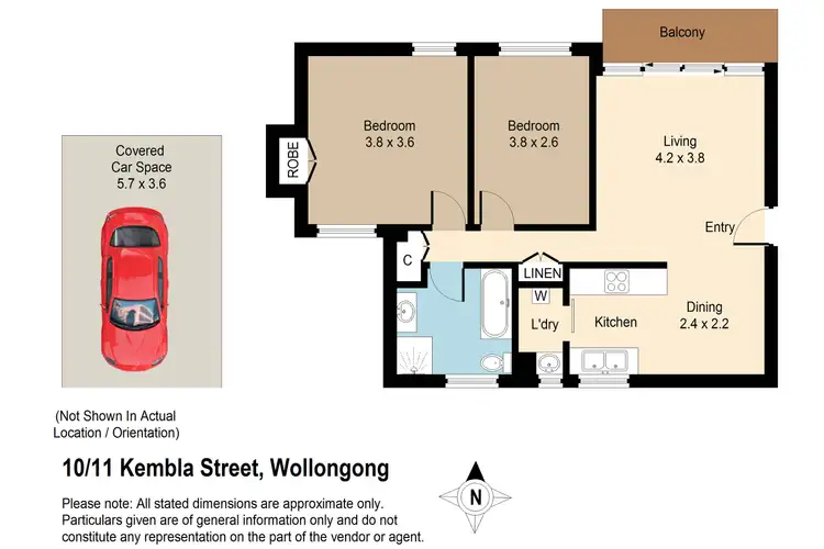 Floorplan of Homely unit listing, 10/11 Kembla Street, Wollongong NSW 2500