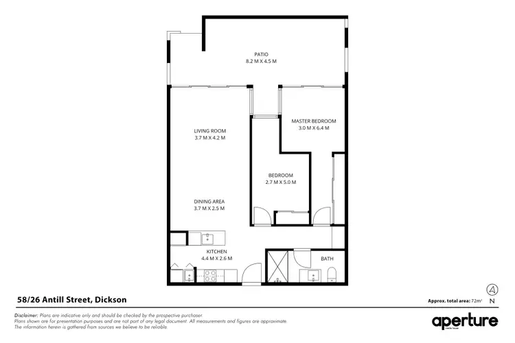 Floorplan of Homely apartment listing, 58/26 Antill Street, Dickson ACT 2602
