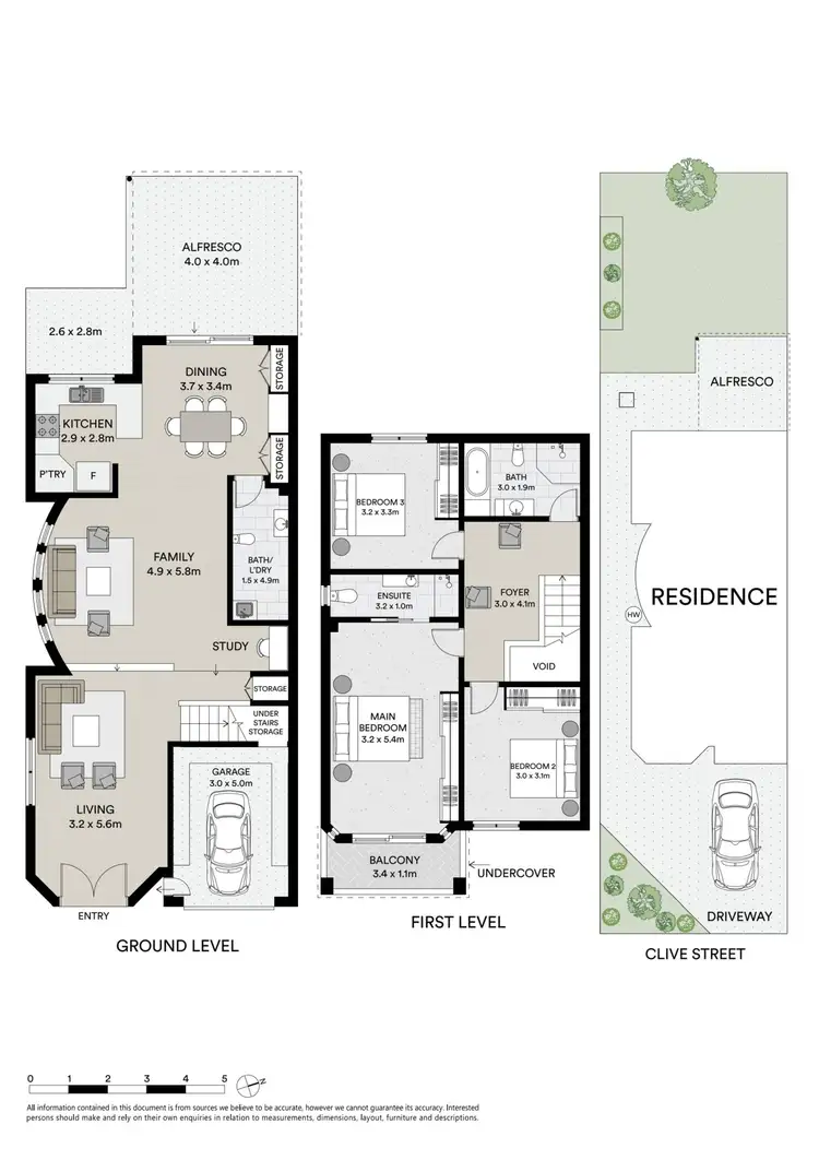 Floorplan of Homely semi-detached listing, 14A Clive Street, Revesby NSW 2212