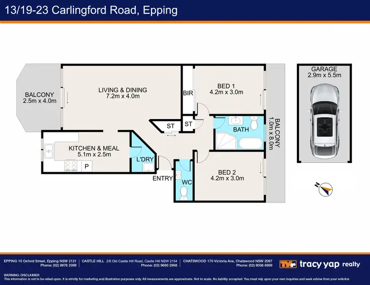 Floorplan of Homely apartment listing, 13/19-23 Carlingford Road, Epping NSW 2121
